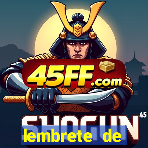 lembrete de vencimento para cliente